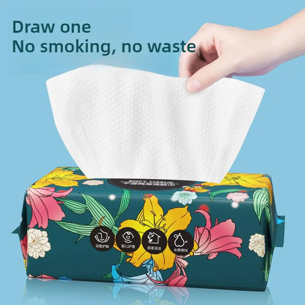 منشفة وجه قابلة للاستخدام مرة واحدة، منشفة قطنية ناعمة قابلة للاستخراج، مناشف إزالة مكياج صالونات التجميل، أداة غسيل للعناية بالبشرة من القطن الناعم