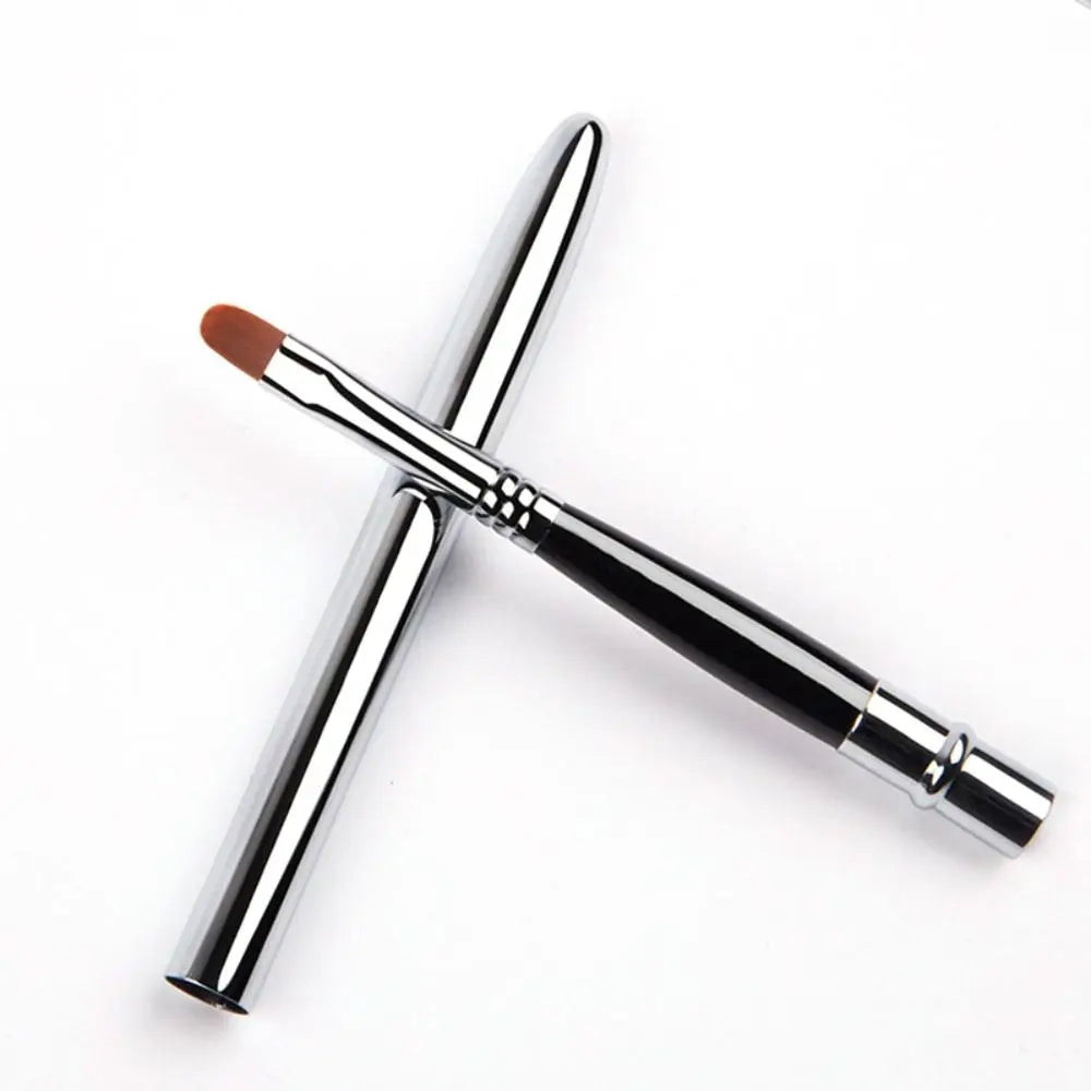 Makeup Brush Women Beauty Lip Gloss Brush with Protect Cap Lady Lipstick Brush Lip Brush Cosmetic Brush Concealer Brush