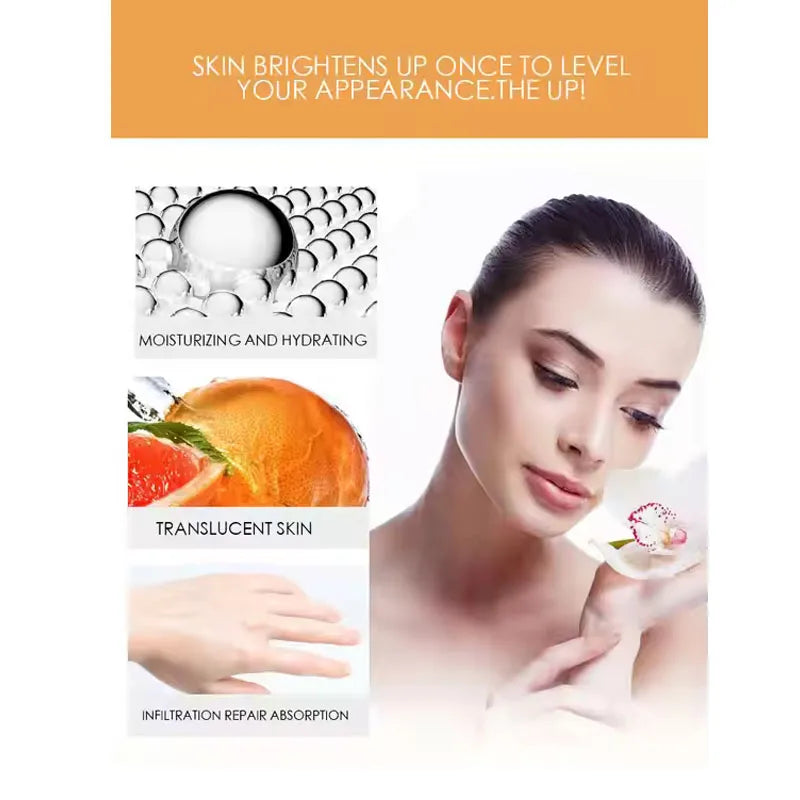 مجموعة العناية بالبشرة من VC، منظف، خلاصة، كريم مرطب، لوشن للبشرة الحساسة، تفتيح لون البشرة