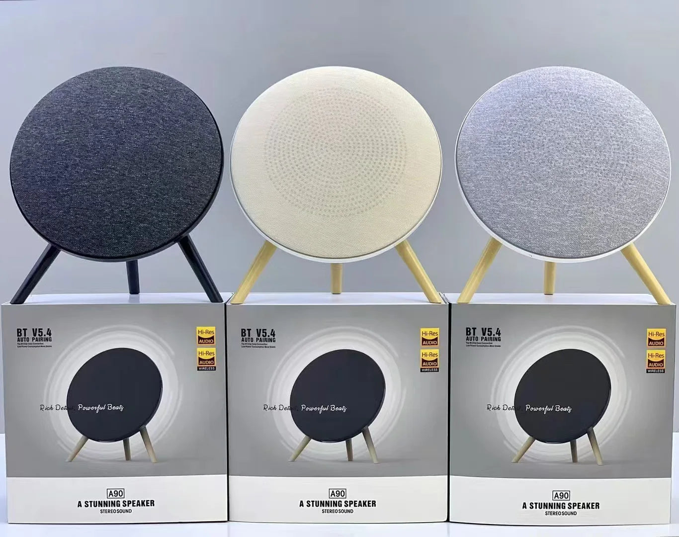 مكبر صوت صغير بتقنية البلوتوث بتصميم UFO BT 5.4 HIFI ستيريو لاسلكي نظام صوت المسرح المنزلي يدعم TWS TF USB AUX FM Play