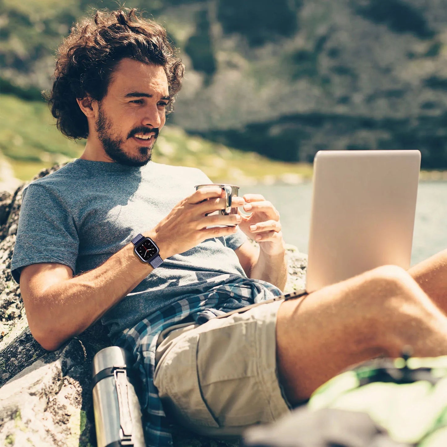 Nylon Watch Band For Fitbit Versa 3/Versa 4/Sense/Sense 2 Strap Sport Bracelet Wristband replacment For Fitbit Sense Smart watch SwiftNest