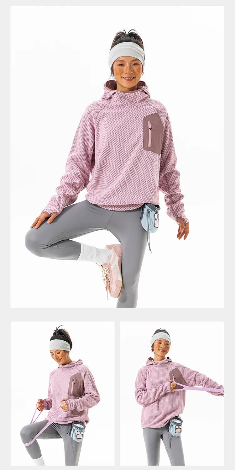 Outdoor Sport Hoodie Men Women Loose Casual Lightweight Warm Pullover Hooded Sweatshirts Couple Autumn Winter Hoody Tops