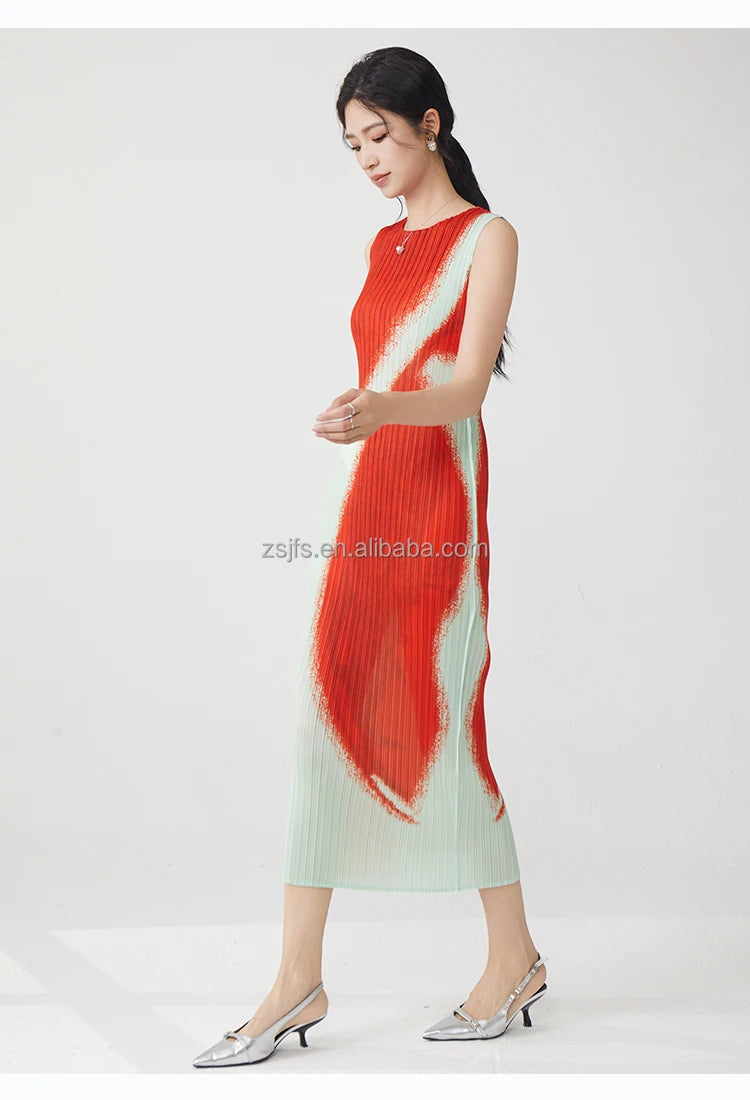 Women Clothing Wholesale Summer Ladies Fashion Dresses High Quality Stretch Sleeveless Dresses SwiftNest