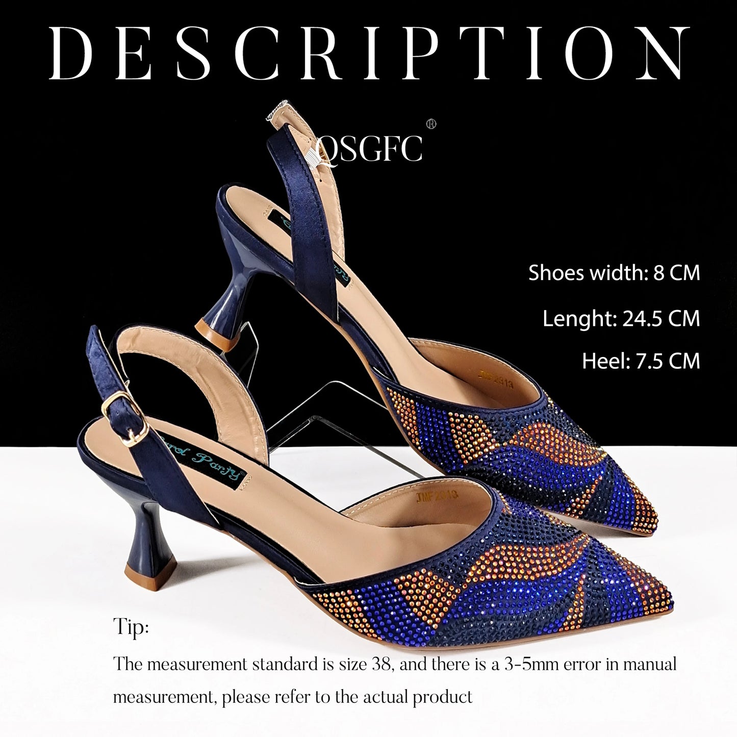 Festive Elegance: Spot Goods Dazzling Heels and Chic Long Bag Clutch Perfect Combination Of Shoes And Bag for Special Occasions