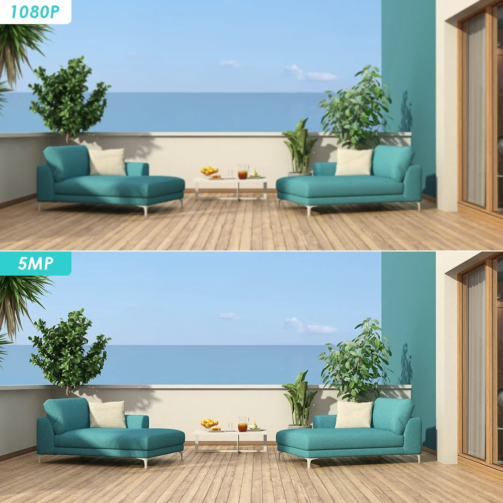 BESDER 5MP Bullet WiFi Camera Auto Tracking Outdoor 4MP Security IP Camara 1080P CCTV Surveillance Cameras IP66 Onvif icsee app