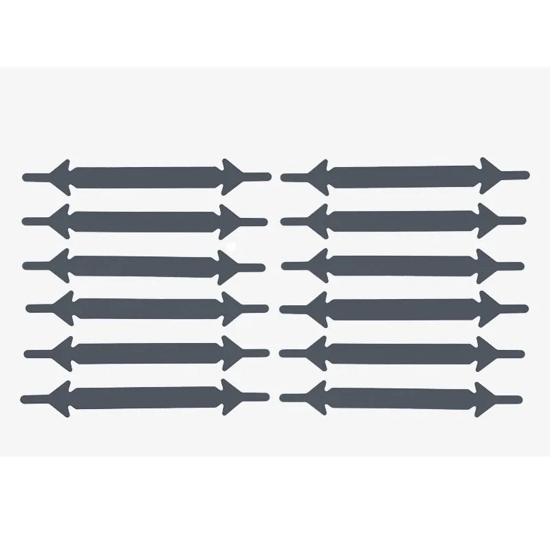 12Pcs Silicone Shoelaces for Shoes No Tie Shoe laces Elastic Laces Sneakers Kids Adult Rubber Shoelace One Size Fits All Shoes