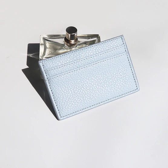 محفظة بطاقات رفيعة مخصصة من جلد البولي يوريثان محفور عليها الأحرف الأولى بتصميم فاخر وحقيبة بطاقات شخصية للنساء والرجال ومحفظة عملات معدنية للبيع بالجملة