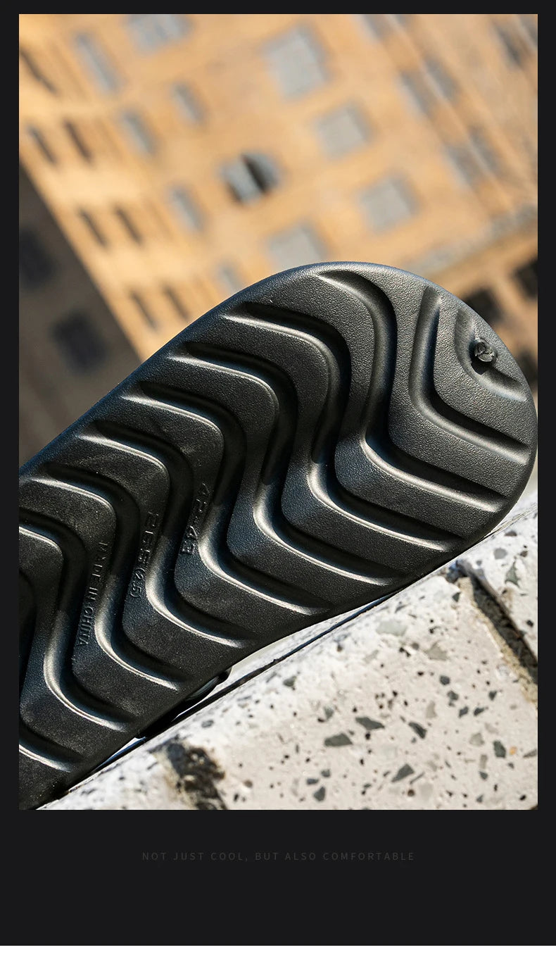 Man Sandals Fashion Sports 5CM Thick EVA Sole Comfortable Soft QuikFoam Slippers Slides Beach Street