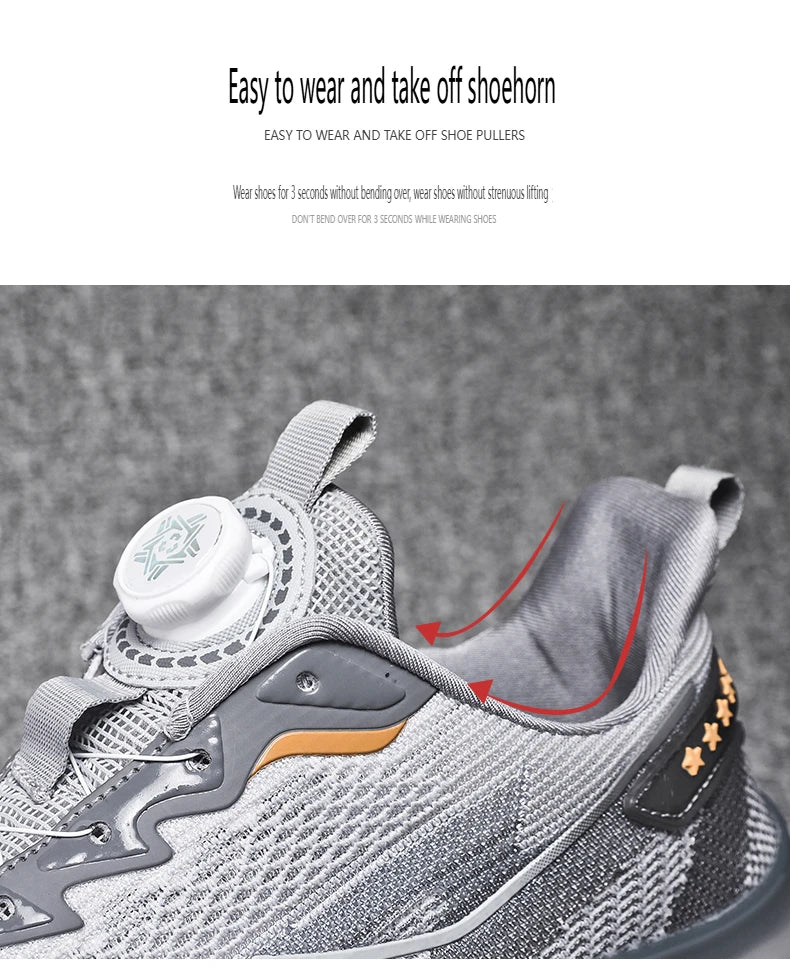 Men's Outdoor Running Shoes with Shock Absorption, Lightweight, Breathable, and Suitable for Casual Sports Activities.