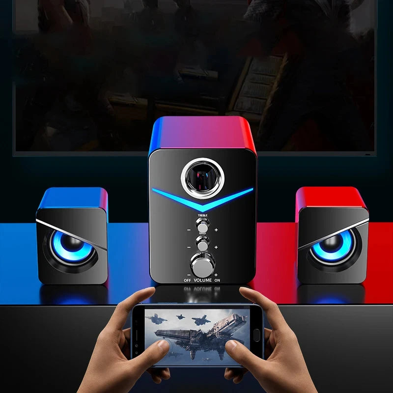 Bluetooth Speaker Home Theater Sound Bass System Mini Speakers Desktop Computer MP3 Player Audio for PC Phone Subwoofer Soundbar