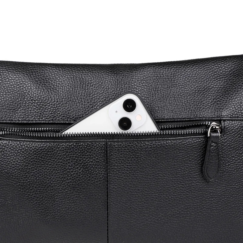 Genuine Leather Women Men Shoulder Bags Cowhide Leather New Design Crossbody Messenger Bags Fashion Style Commuting Sac A Main