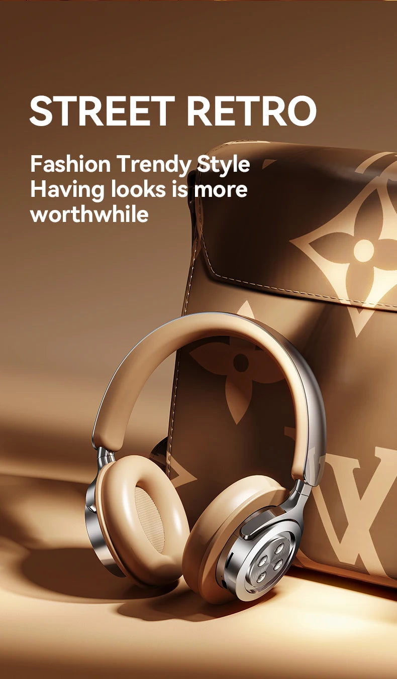 Bluetooth 5.3 Headsets Gaming Headphones Dual Mode Wireless Earphones Foldable Noise Reduction Music Headsets For iPhone Xiaomi