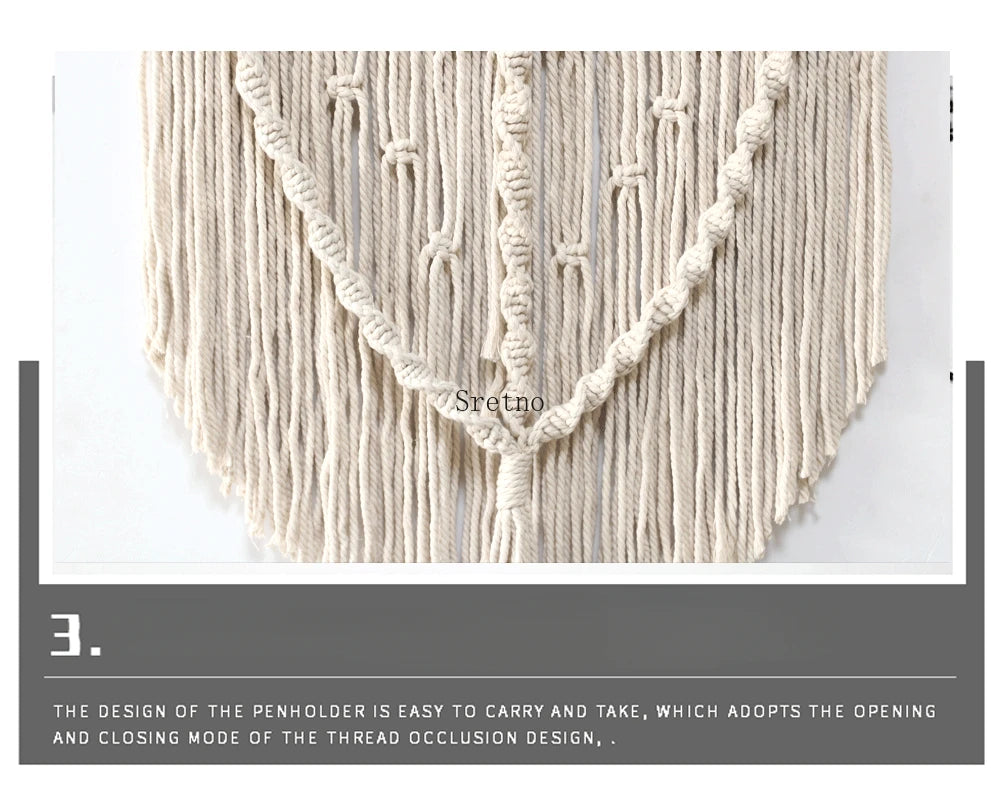 Modern Simple Home Wall Decor Tapestry 2025 New Pure Handmade Woven Fabric Nordic Style Boho Home Room Decoration Tapestries