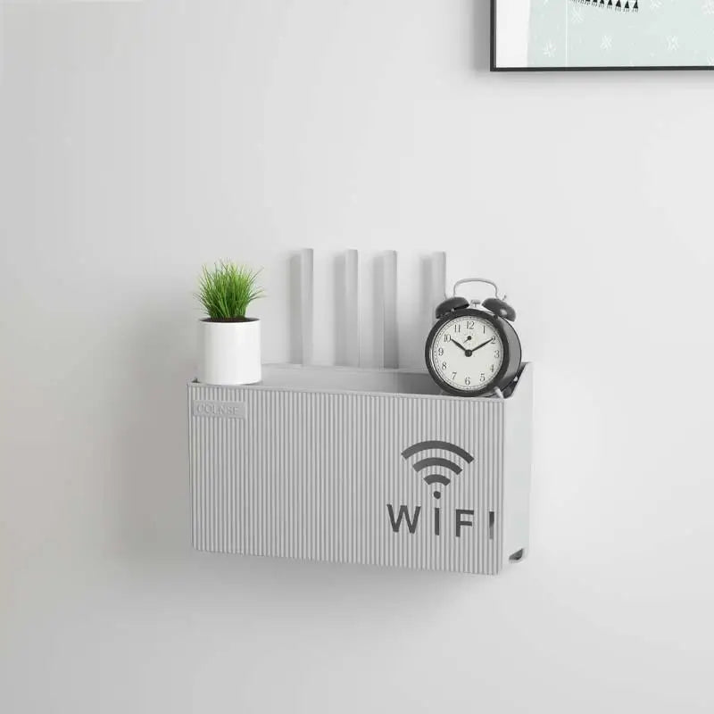 Home Router Storage Box, Wireless WIFI, TV Set-Top Box Wall Mounted Storage Rack, For Living Room, Bedroom Sorting Storage