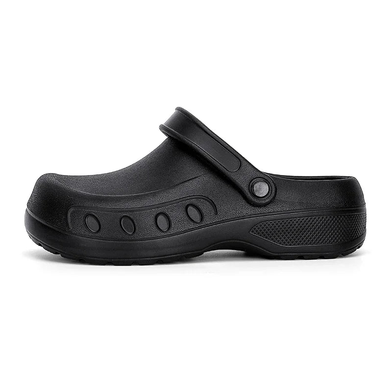 2025 Men's Casual Outdoor EVA Injection Molded Anti Slip Slippers Outsole Comfortable Garden Cloth Waterproof Sandals Size 39-48