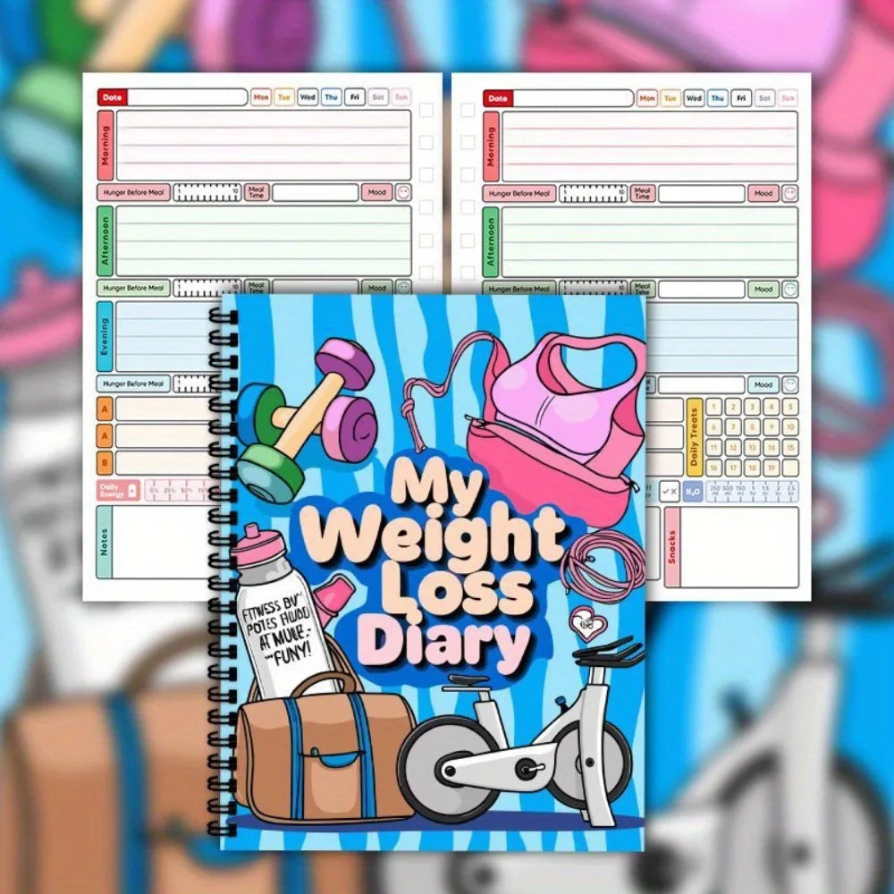 Fitness Tracker Weight Loss Plan Book 104 Pages 12 Weeks Monthly Planner Progressive Wellness Planner Diet Meal Notepad Health