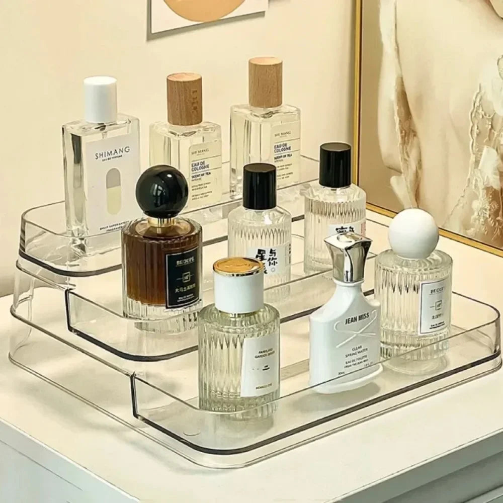Desktop Perfume Shelf Bathroom Makeup Organizer Perfume Aromatherapy Organizer Skin Care Product Storage Rack Organizer