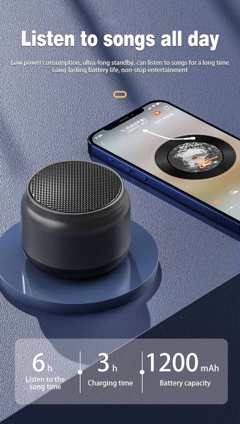 Bluetooth Speaker S16 with Loud Bass - Wireless Portable Mini Speaker for Home, Outdoor, Car Audio, High Volume  Boombox 