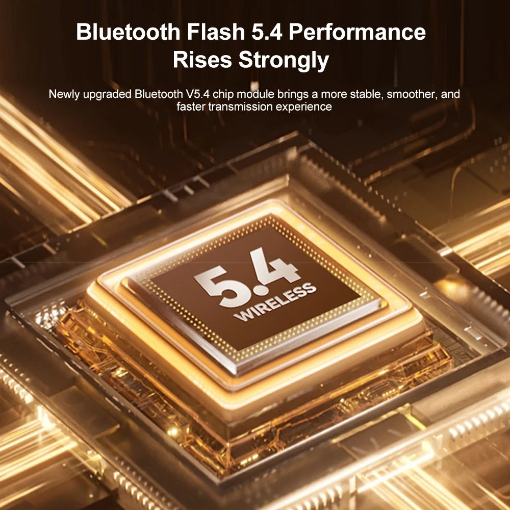 Bluetooth 5.4 Earphones TWS Wireless Headphones Mini Earbuds LED Display Gaming Headsets HiFi Stereo Noise Reduction Earphone