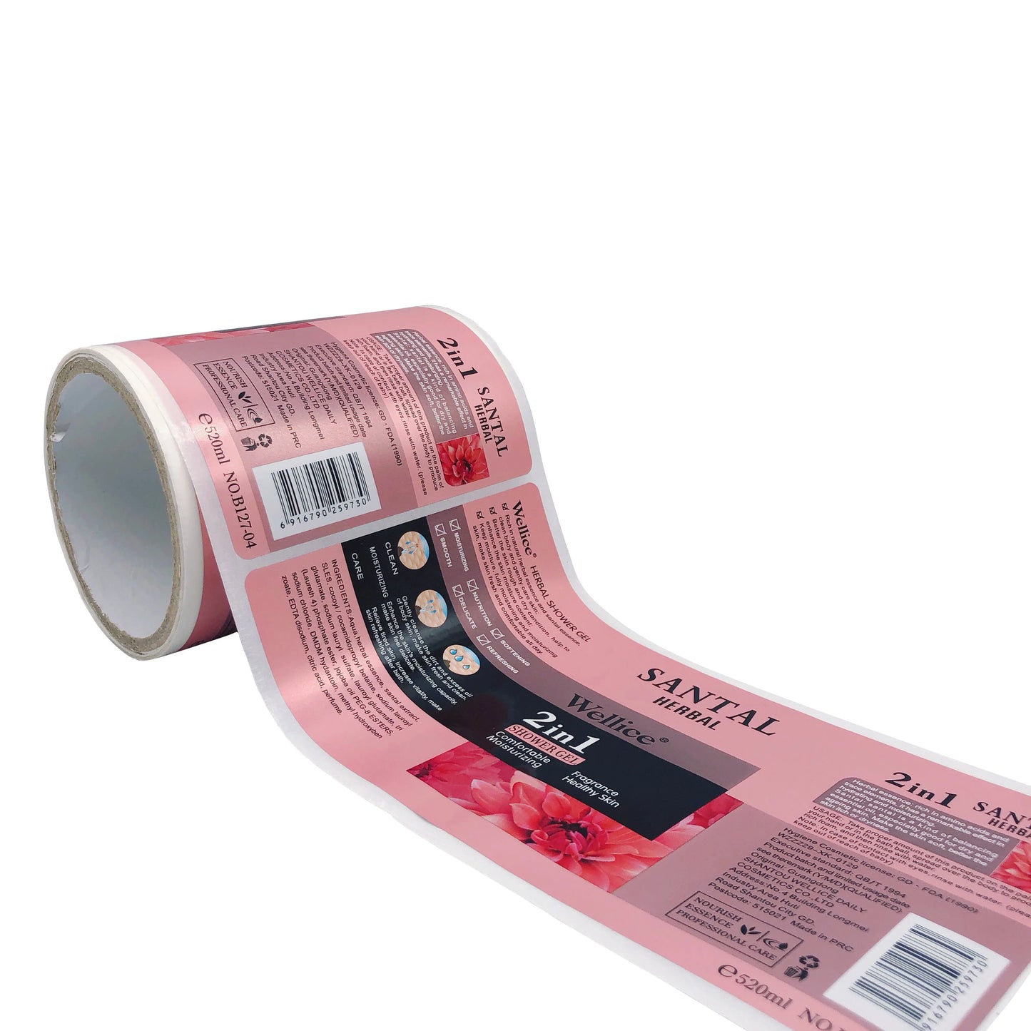 Custom Cosmetic Labeling Waterproof Oil-resistant Beauty Product Packaging Labels Personalized Skincare Labeling