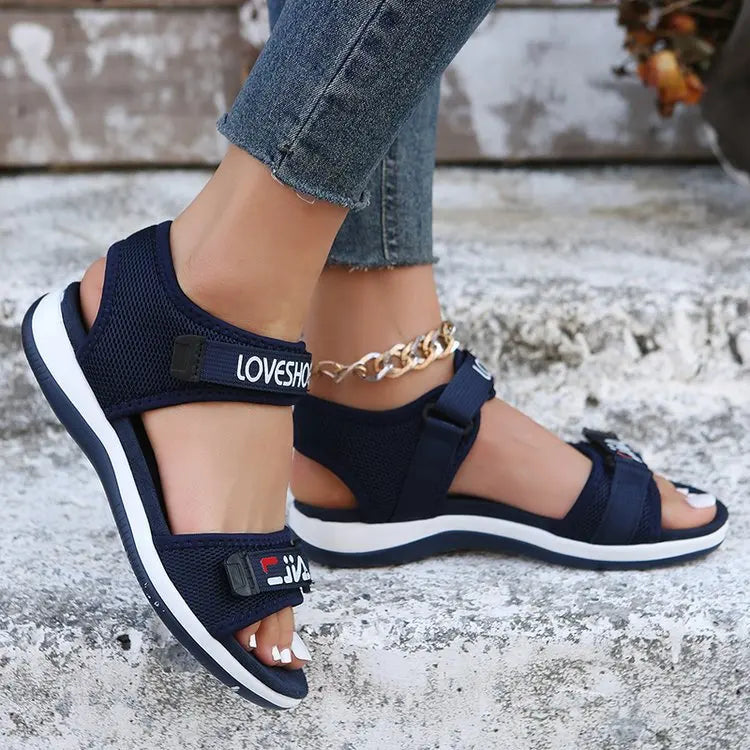 Sports Sandals Summer New Open Toe Heightened Platform Sandals Women's Beach Shoes Athleisure Sandals Plus Size 35-43