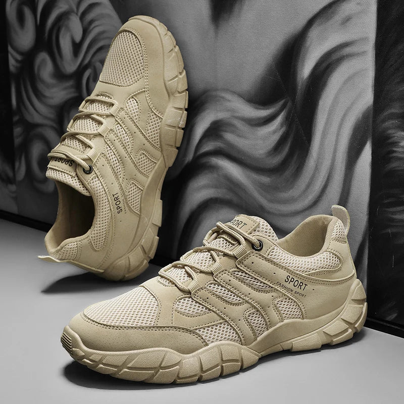 Men's sports shoes new casual fashion summer light comfortable soft sole outdoor height increasing anti slip casual sports shoes