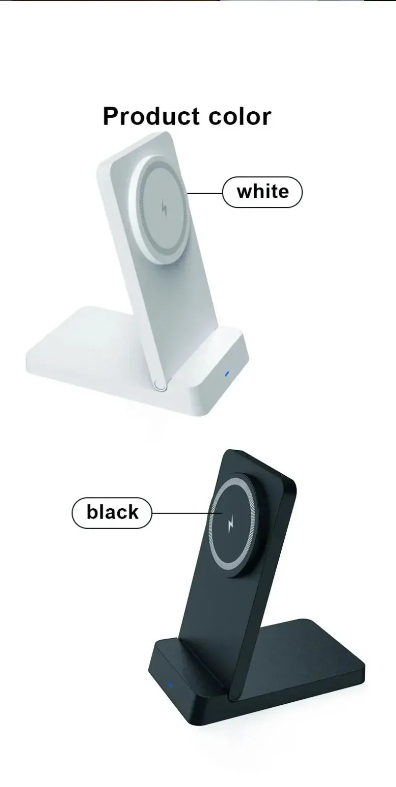 Magnetic 30W Wireless Charger Desktop Fast Charging Station Fold Smart Phone Holder Charge For Magsafe iPhone 16 15 14 13 12 Pro