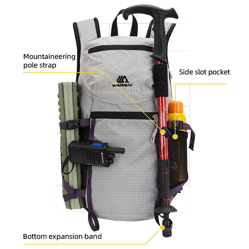 Outdoor Cycling Mountaineering Sports Hiking Backpack Men Women Large Camping Trekking Rucksack Running Climbing   Training Bags