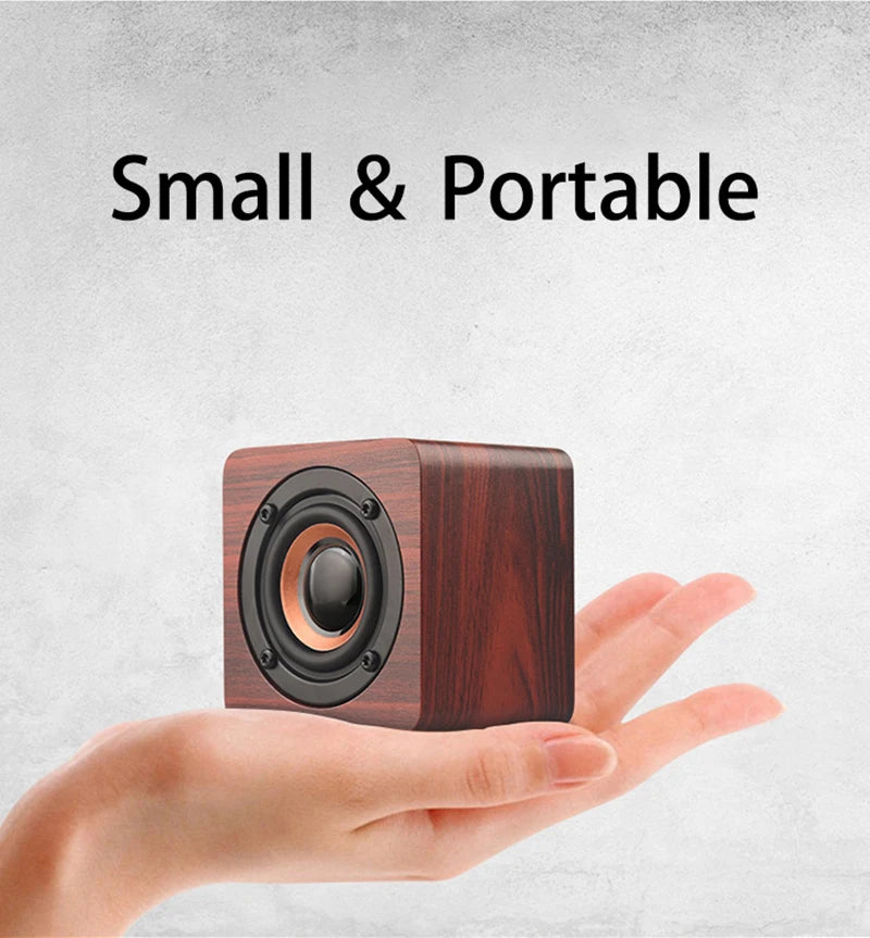 Bluetooth Speakers Wooden Small Portable	Wireless	Speaker	Sound Bar High Quality Outdoor Music Player Subwoofer