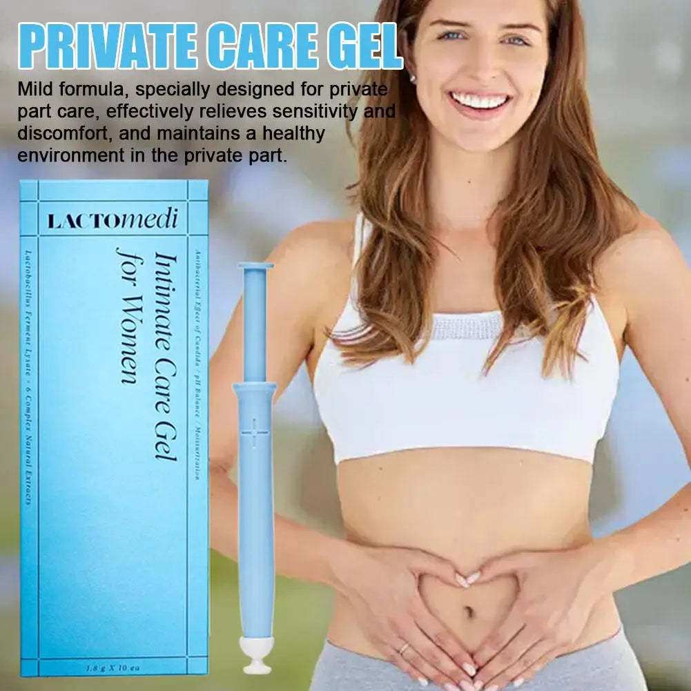 10Pcs Intimate Care Gel For Women PH Balancing Feminine Wash Antibacterial & Moisturizing Refreshing Gel