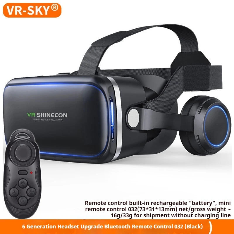 VR SHINECON G04EA 10.0 Virtual Reality Helmet 3D Glasses Casque For Smartphone Smart Phone Goggles Headset Video Game Binoculars