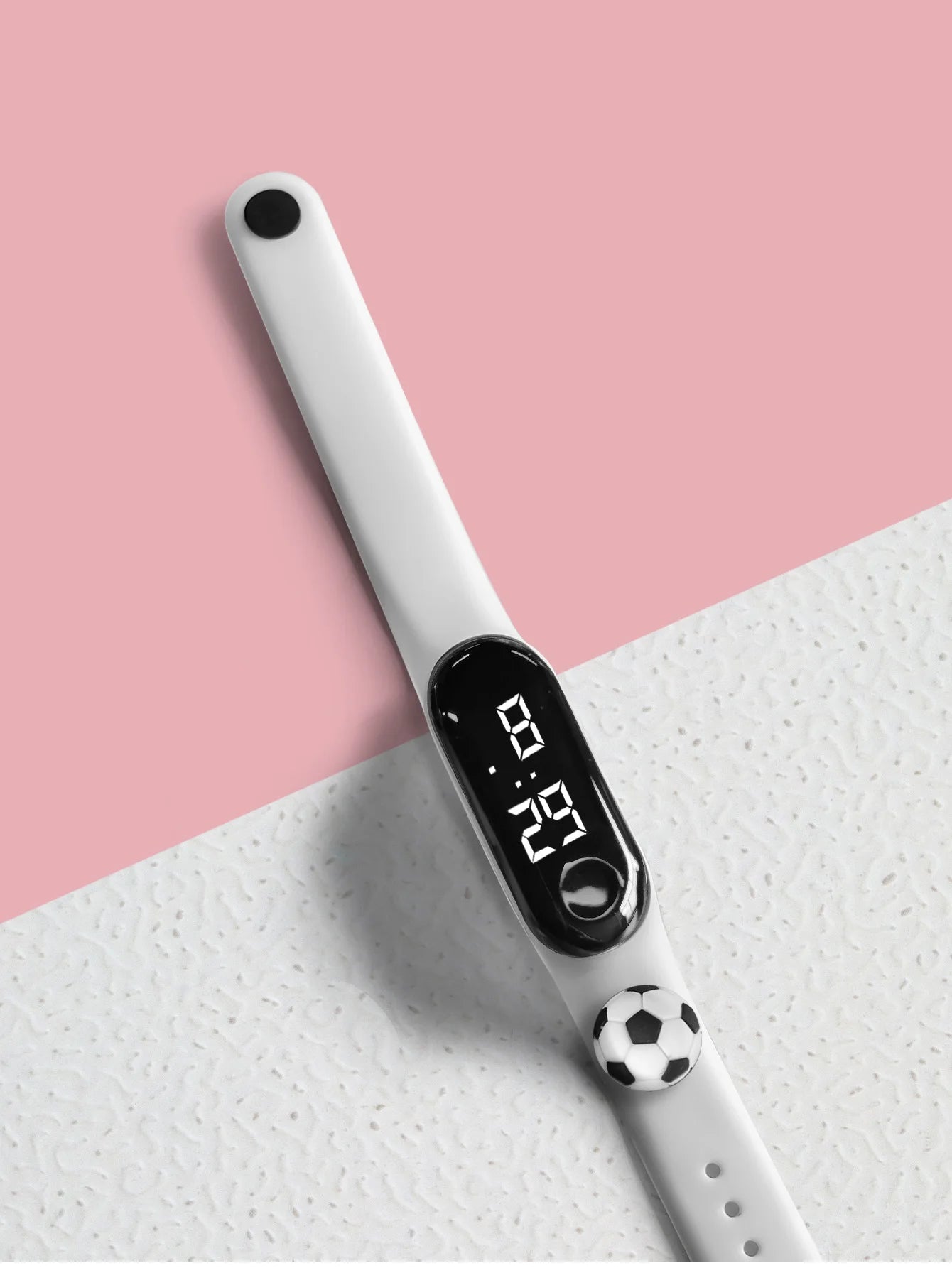 New Children's Outdoor Sports Watch Bracelet Simple Cartoon Football Student Electronic Watch Children's Festival Gift