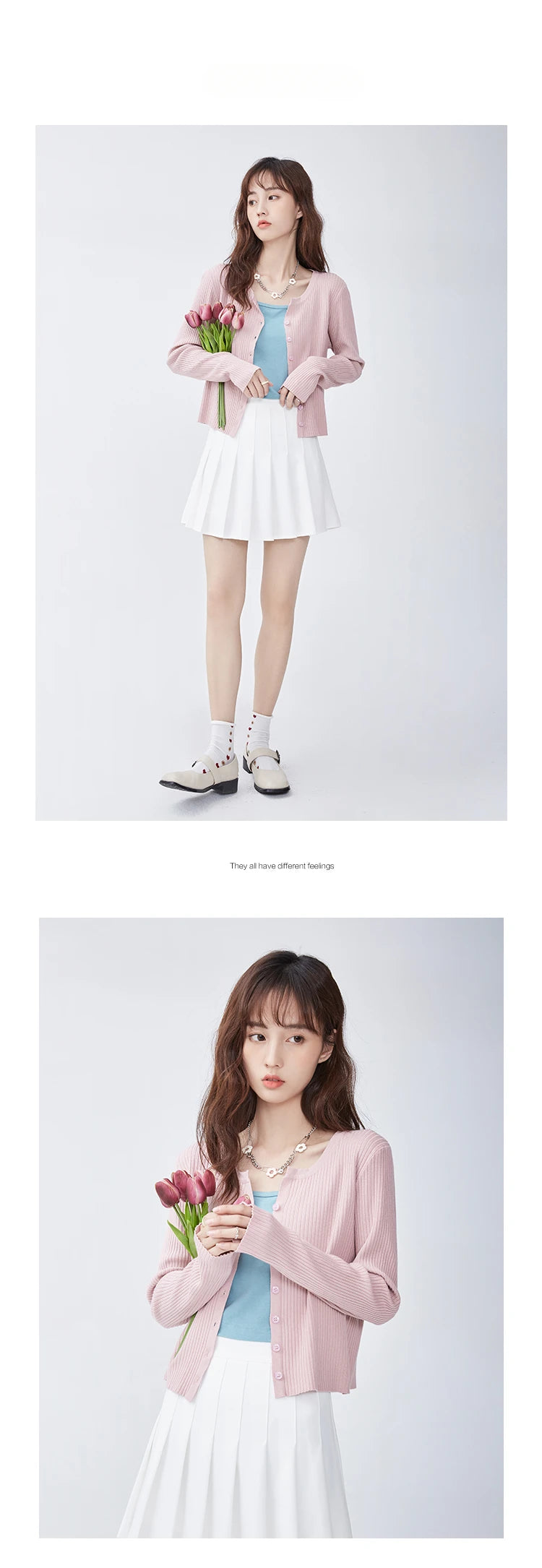 2025 Fashion Women Sweater Female Cardigan Thin Outerwear Short Short Design Sweater Long-sleeve Small Cape Blusa Feminina