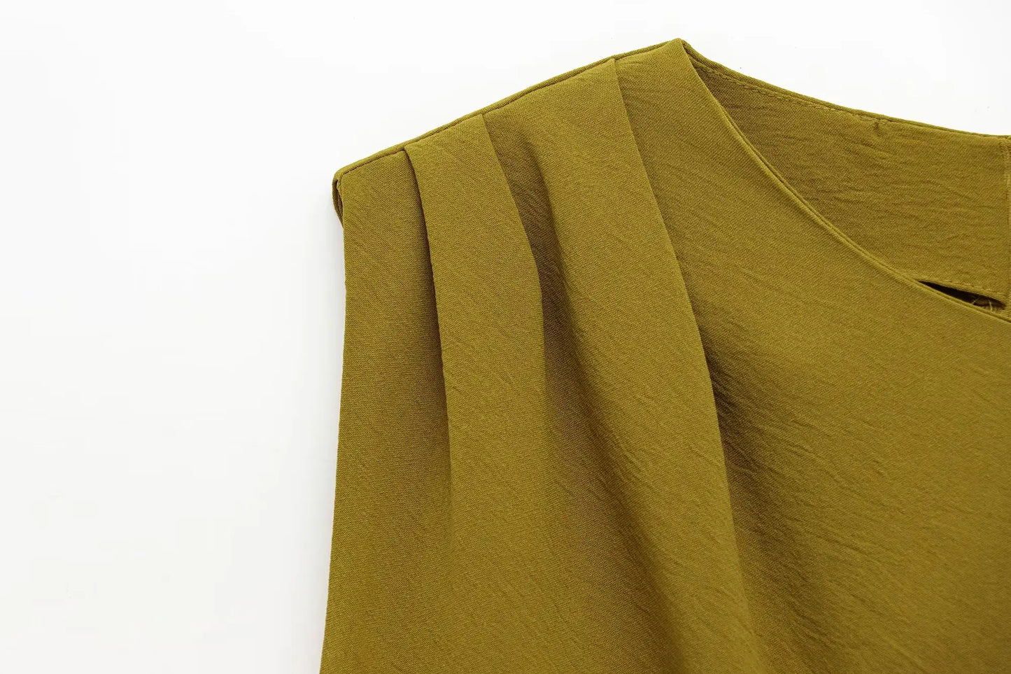 2025 new women's dresses fashionable comfortable pleated decoration Midi dresses