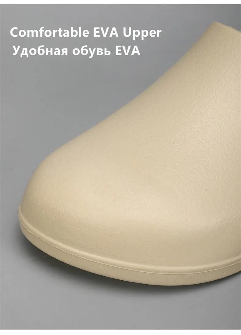 Men Slippers Couples Garden Clog Women Water Proof Chef Shoe Comfortable Sandal Slippers For Pet Workers Outdoor Fishing Shoes