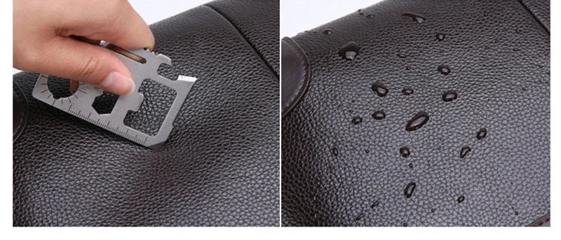 حقيبة عمل جديدة من جلد البولي يوريثان للرجال، حقيبة يد تنفيذية مصممة للمستندات بحجم A4، حقيبة كمبيوتر محمول مقاس 14 بوصة، حقيبة كتف للأعمال، حقيبة حمل للزوج