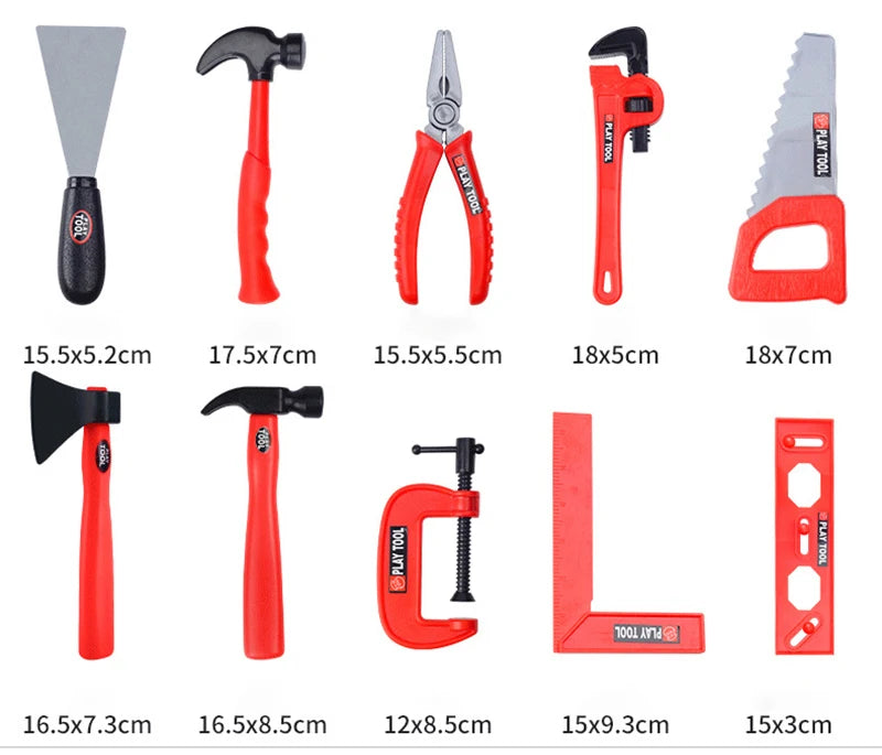 مجموعة أدوات الأطفال، ألعاب تعليمية، أدوات إصلاح محاكاة، ألعاب حفر بلاستيكية، ألعاب ألغاز هندسية تعليمية، هدايا للأولاد