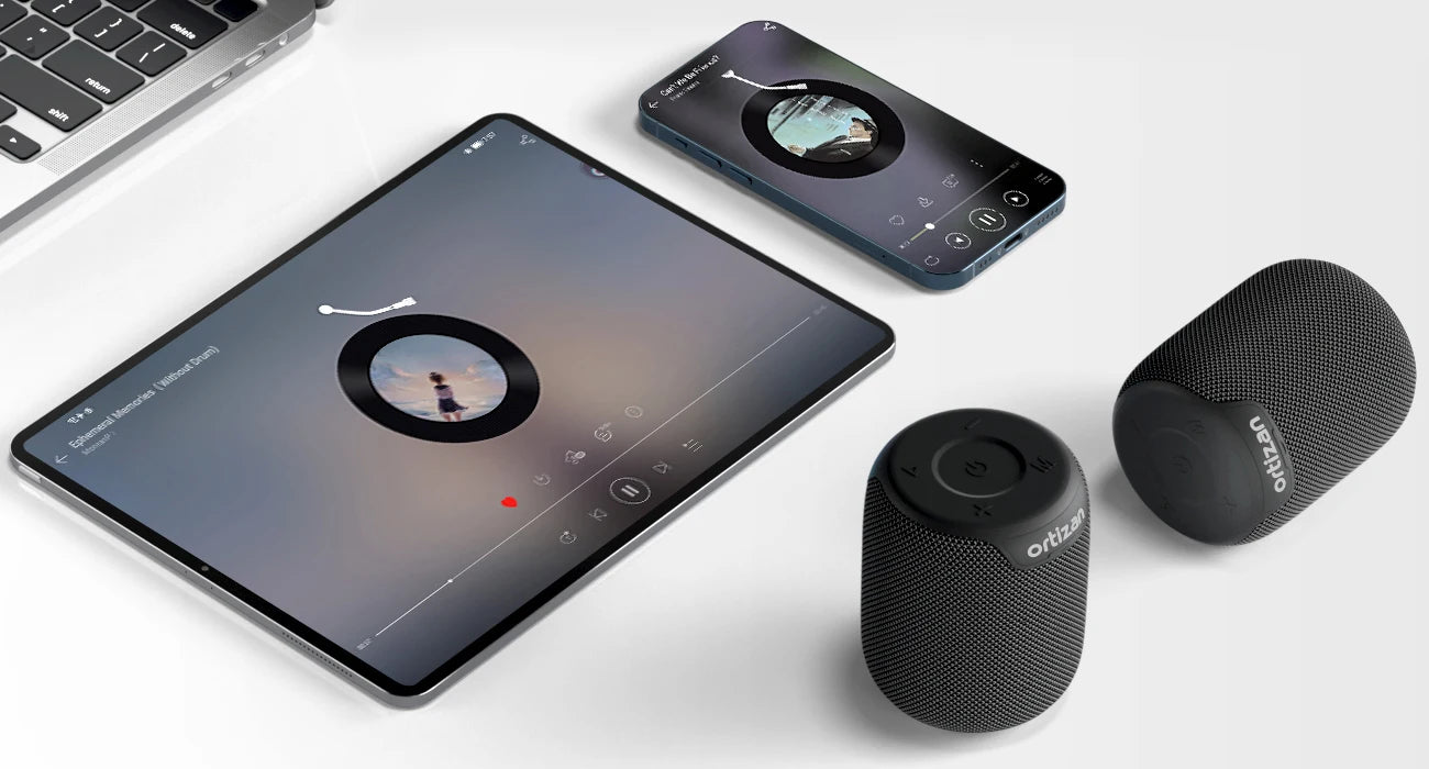 Bluetooth Speakers, 15W Portable Speakers Bluetooth Wireless V5.3 with Stereo Sound, Active Extra Bass, IPX7 Waterproof Shower