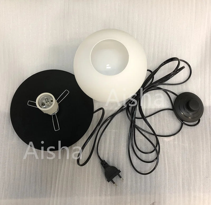 مصباح حائط لغرفة النوم الحديثة، مصباح حائط كروي إبداعي جديد مع مفتاح قابس القدم، مصباح حائط لغرفة المعيشة، فندق، منزل عائلي، ديكور