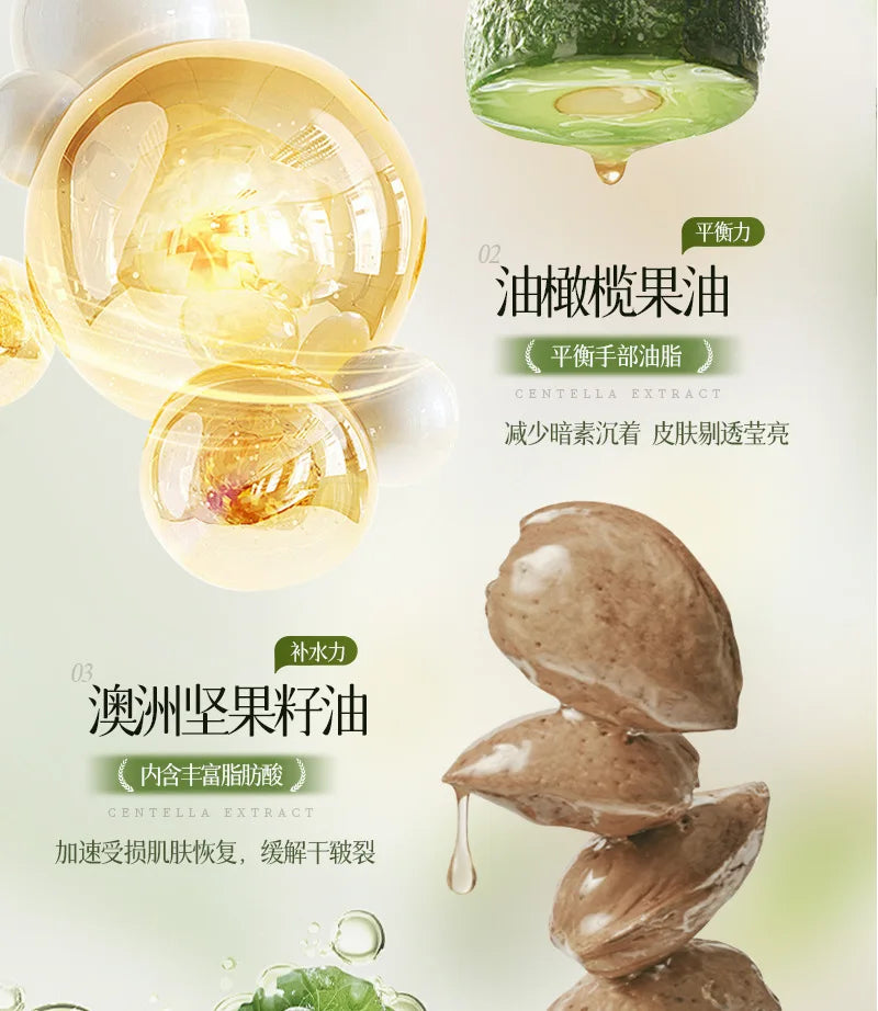 3PCS/Box Flower Fragrance Hand Cream Moisturizing Refreshing Nourishing Improving Roughness Hands Skin Care Products gift