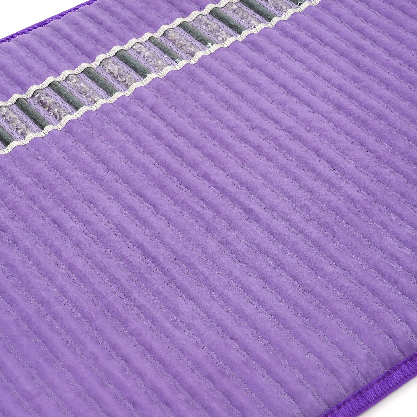 High-Dose Amethyst PEMF Mat 1-50hz Tourmaline Far Infrared Negative Ion Massage Mattress for Health Care and Wellness