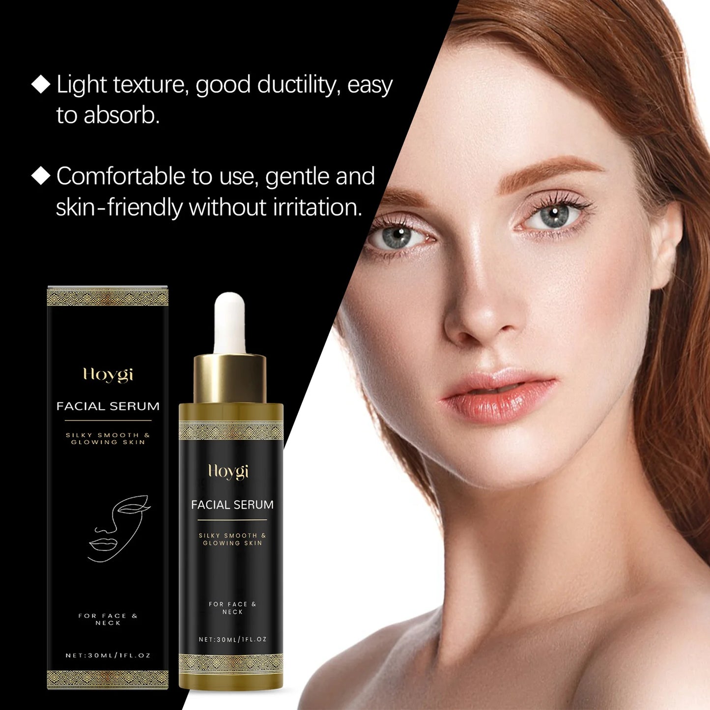 Facial Care Essence, Moisturizing, Radiance - Boosting, Lightweight, Hydrating, Smooth, Soft & Elastic Skin, Skincare Serum