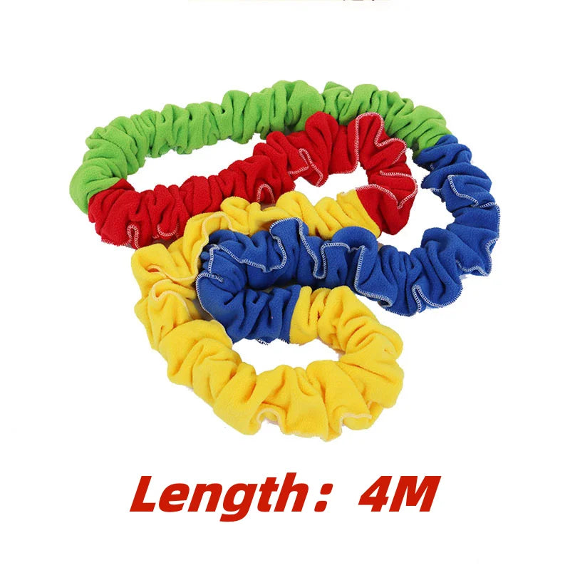 Outdoor Games Team Building Develop Sport  Entertainment Toys Children Elasticity Rope Circle Running Push for Kids Sensory Rope