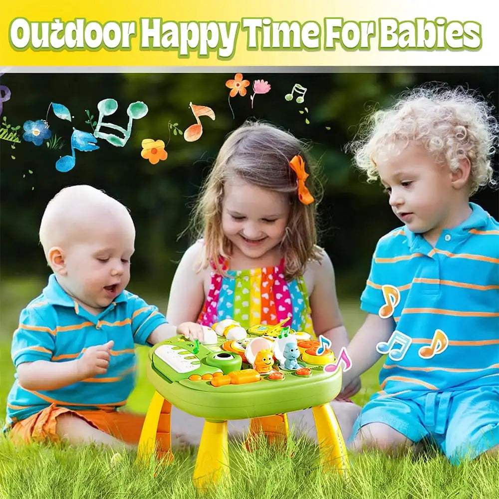 Toddler Activity Table Toy - Montessori Learning Toy for Boys & Girls, Kids Educational Play Table