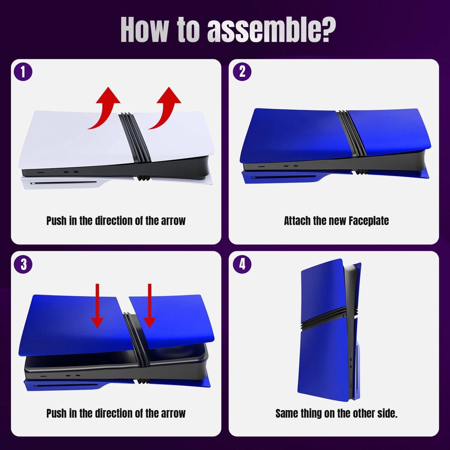 New Arrival Accessories For PS5 Pro Disc Console Protective Cover Hard Plastic Replacement Shell Faceplate Color Case Pro Disc