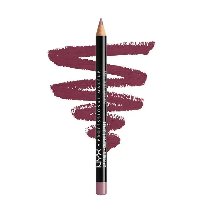 Slim Lip Pencil Long-Lasting Creamy Lip Liner Waterproof Plumping lip Stain Natural Nude Brown Lip Liner Professional Makeup