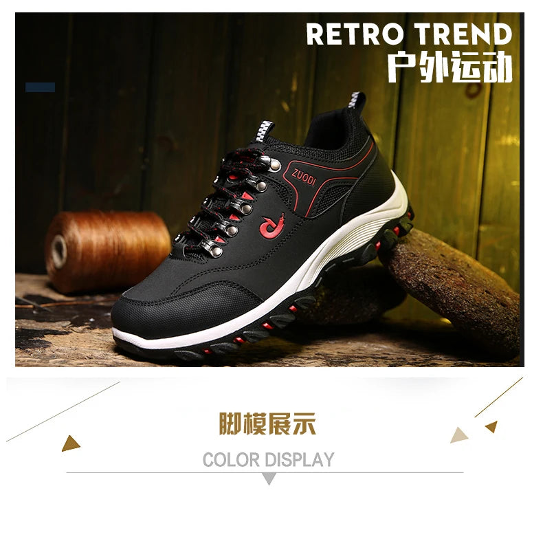 High-Quality Sports Shoes Men's Casual Shoes, Waterproof And Lightweight, Suitable For Outdoor Hiking, Mountaineering, City Work
