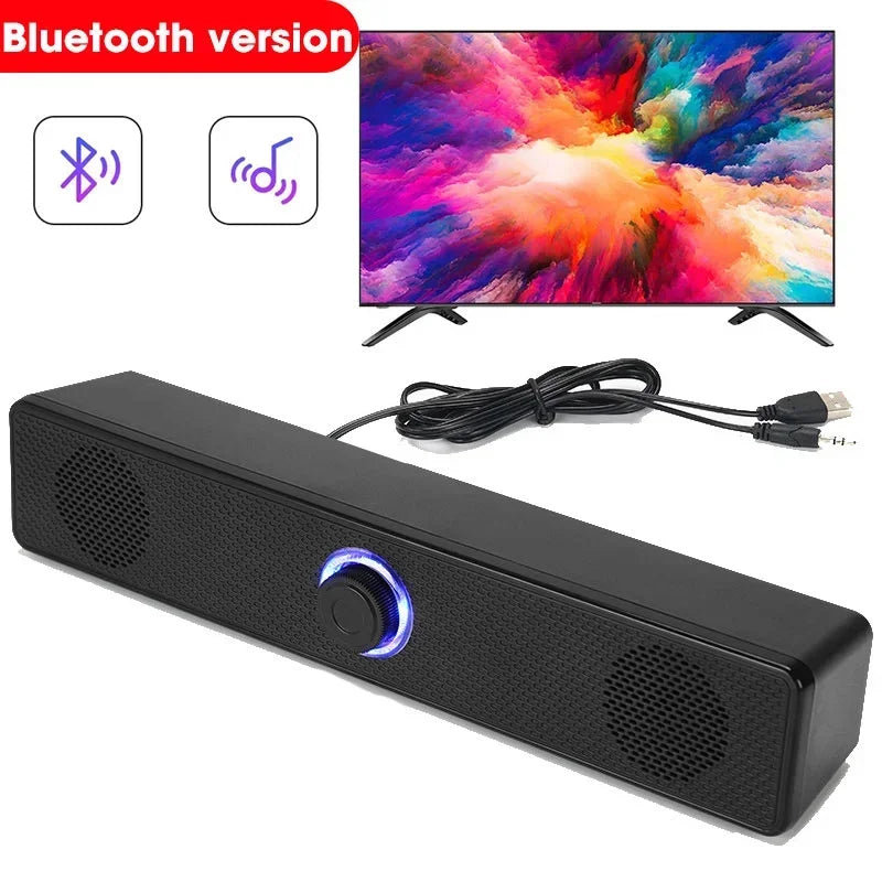 Bluetooth 4D Surround Speaker Home Theater Sound System Computer Soundbar For TV Subwoofer Wired Strong Bass Sports speaker