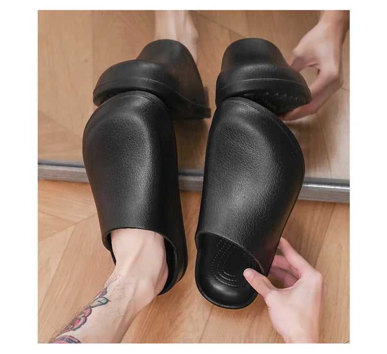 Men Slippers Couples Garden Clog Women Water Proof Chef Shoe Comfortable Sandal Slippers For Pet Workers Outdoor Fishing Shoes