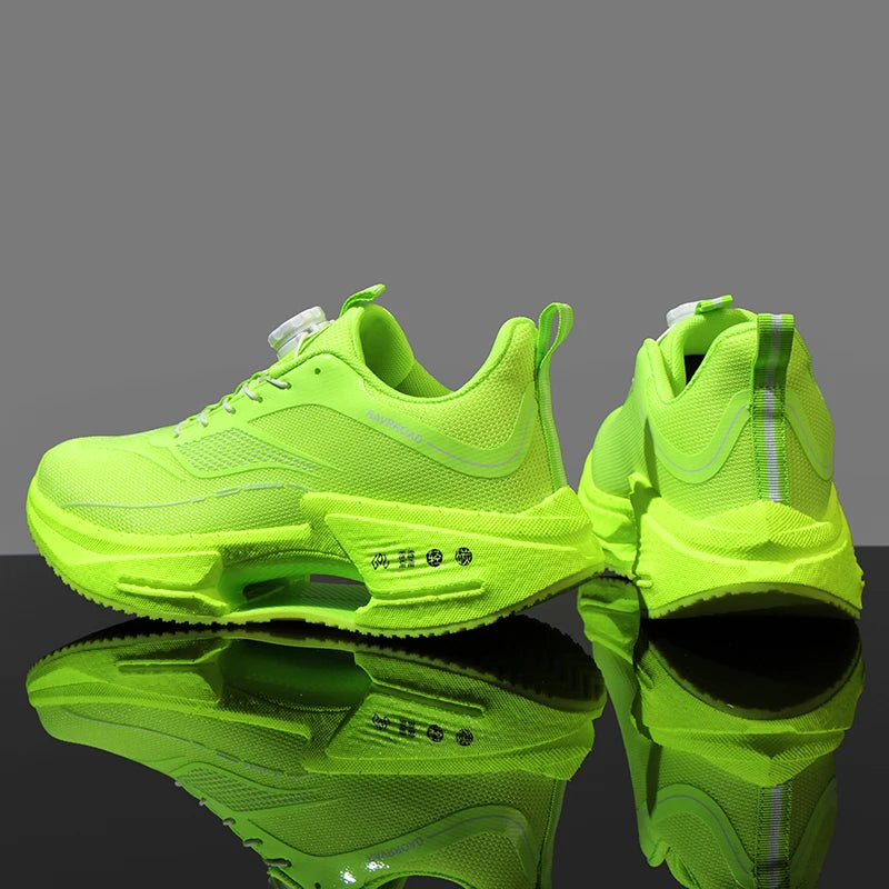 أحذية رياضية رجالية للجري، أحذية ماراثون كاجوال، خفيفة الوزن، قابلة للتنفس، مريحة، رياضية، مضادة للانزلاق، أحذية رياضية للمشي في الهواء الطلق